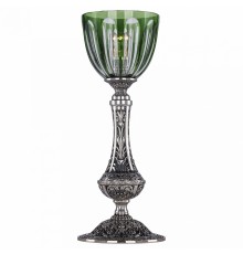Настольная лампа декоративная Bohemia Ivele Crystal 71100L/15 NB P1 Clear-Green/H-1H 7100