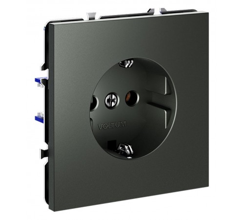 Розетка с заземлением, без рамки Voltum VLS040106 S70