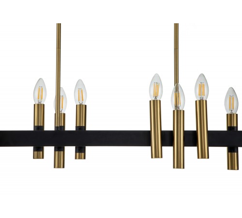 Люстра на штанге Indigo 13009/16PL Black Cero