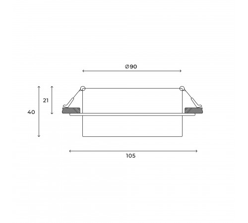 Встраиваемый светильник Hesby Lighting HSBL_0128 Nimbus