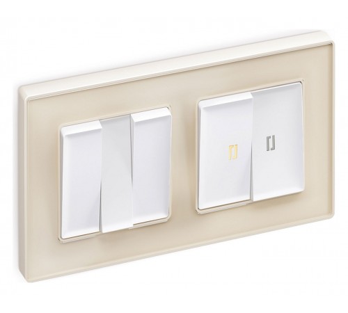 Клавиши для выключателя двухклавишного c подсветкой Quant AP1240