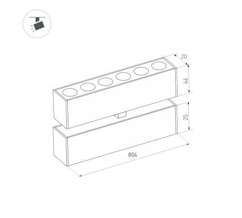 Накладной светильник Arlight 034224 MAG-25