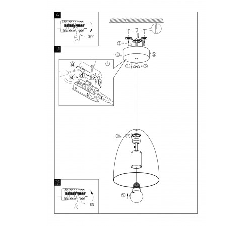 Подвесной светильник Eglo 94352 Sarabia