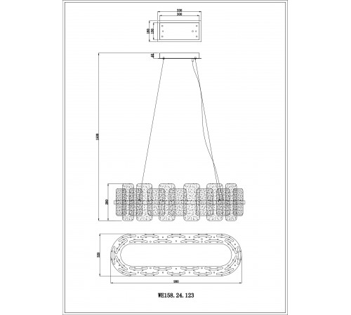 Подвесной светильник Wertmark WE158.24.123 Nelly