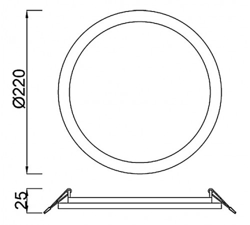 Встраиваемый светильник Mantra C0183 Saona