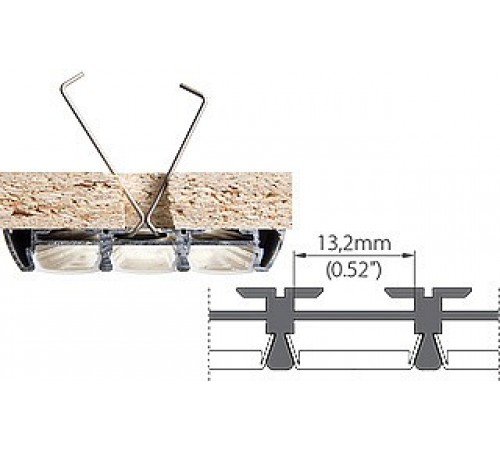 Набор скоб для встраивания профиля Arlight 016031 PHS-3X