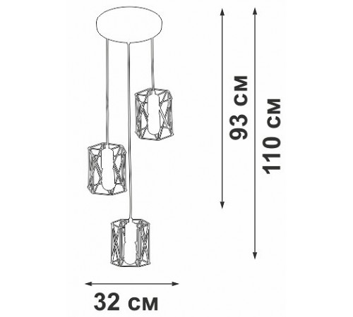 Подвесной светильник Vitaluce V43820-0/3S V4382