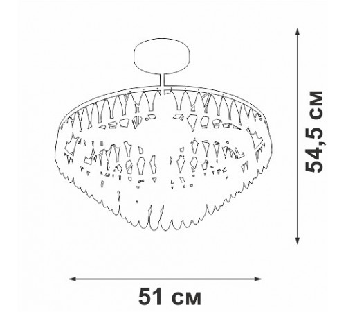Люстра на штанге Vitaluce V5352-1/5PL V5352