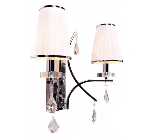 Бра LUMINA DECO LDW 66247-2 WT+CHR Glamour