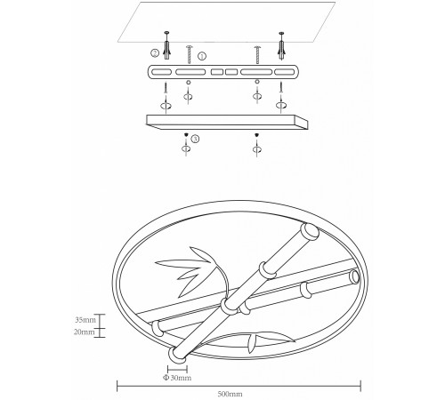 Накладной светильник Velante 440-307-03 Velante