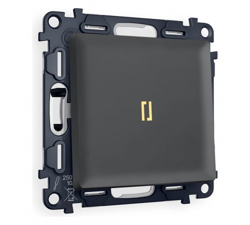 Выключатель одноклавишный с подсветкой без рамки Ambrella Volt MA902010 Quant