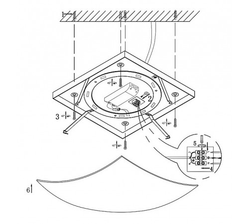 Накладной светильник Globo 40484 Noir
