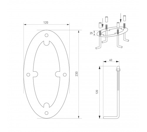 Наземный высокий светильник Arlight 035395 Muse