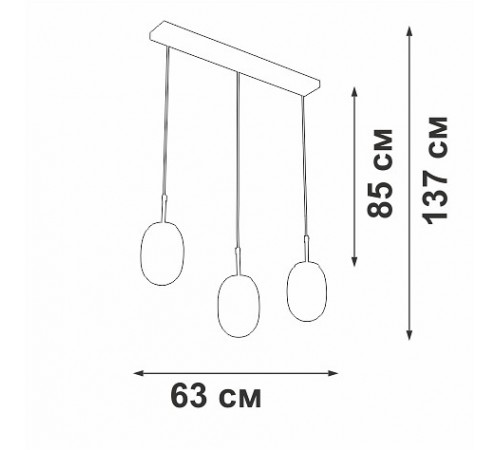 Подвесной светильник Vitaluce V2821/3S V2821