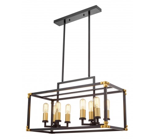 Подвесной светильник LUMINA DECO LDP 1140-8 BK+MD Waldorf