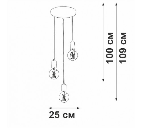 Подвесной светильник Vitaluce V2849-1/3S V2849