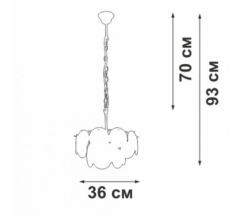 Подвесная люстра Vitaluce V5888-9/4 V5888