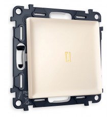 Выключатель одноклавишный с подсветкой без рамки Ambrella Volt MA322010 Quant