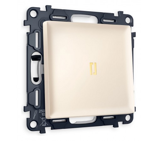 Выключатель одноклавишный с подсветкой без рамки Ambrella Volt MA322010 Quant