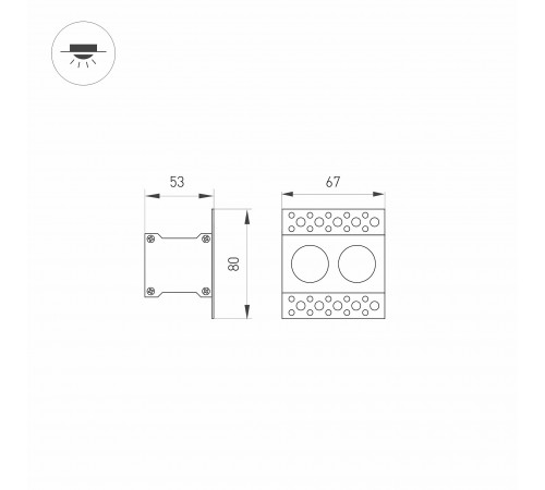 Встраиваемый светильник Arlight 031923 ORIENT