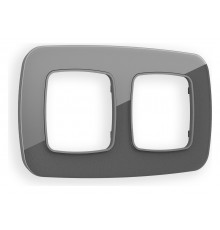 Рамка на 2 поста Ambrella Volt OF320652 Radian Стекло органическое