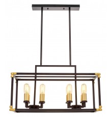 Подвесной светильник LUMINA DECO LDP 1140-8 BK+MD Waldorf