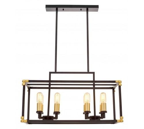 Подвесной светильник LUMINA DECO LDP 1140-8 BK+MD Waldorf