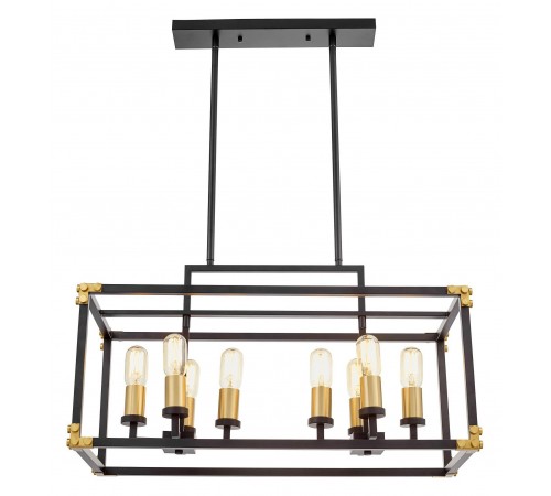 Подвесной светильник LUMINA DECO LDP 1140-8 BK+MD Waldorf