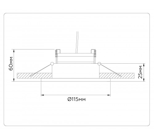 Встраиваемый светильник Ambrella Light TN52332 TN