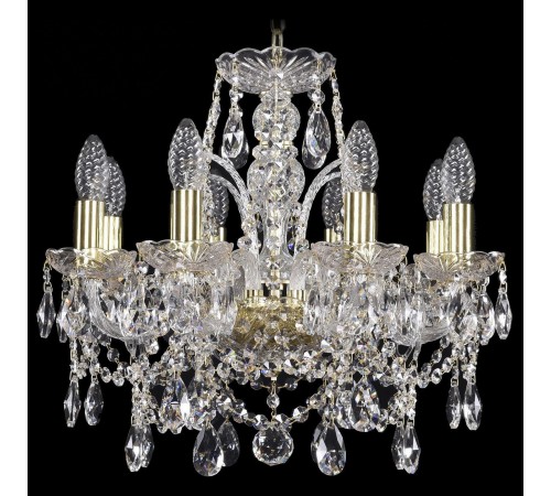 Подвесная люстра Bohemia Ivele Crystal 1411/8/141/G 1411