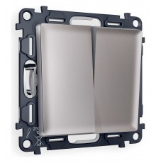 Выключатель двухклавишный без рамки Ambrella Volt MA503010 Quant