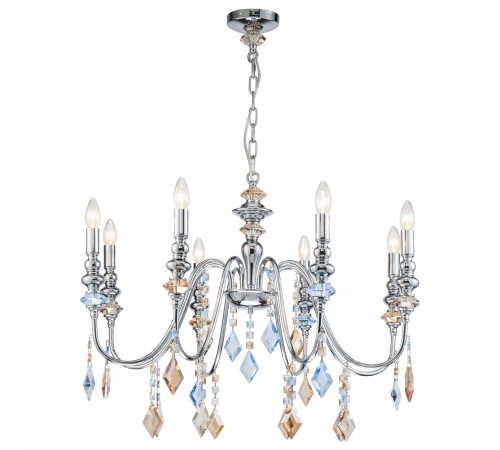 Подвесная люстра Lucia Tucci MAYA 4450.8 chrome Maya