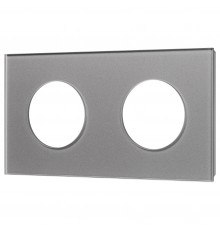 Рамка на 2 поста Arlight 43837 GLARE