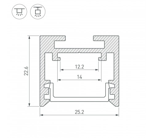 Профиль универсальный Arlight 043110 SL-LINE
