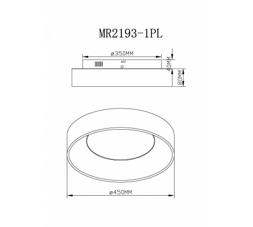 Накладной светильник MyFar MR2193-1PL Shannon