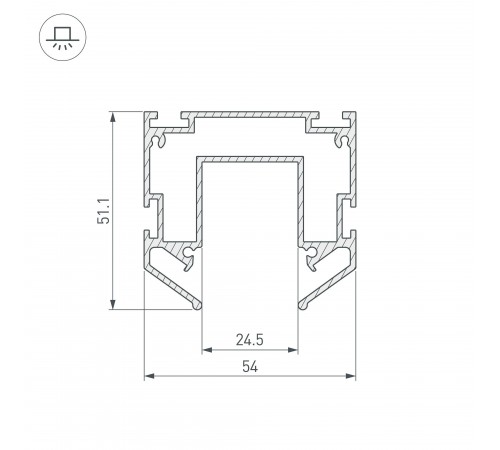 Профиль-держатель Arlight 035719 MAG-25