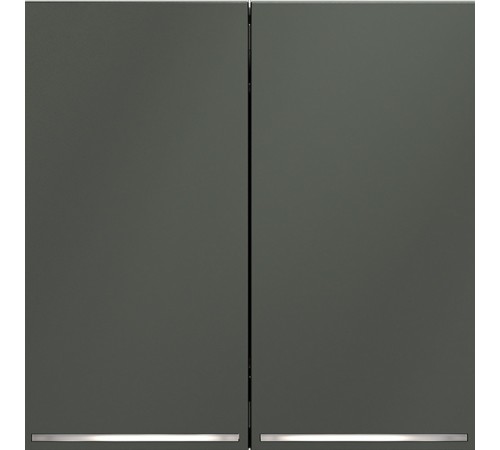 Выключатель проходной двухклавишный с подсветкой без рамки Voltum VLS020406 S70