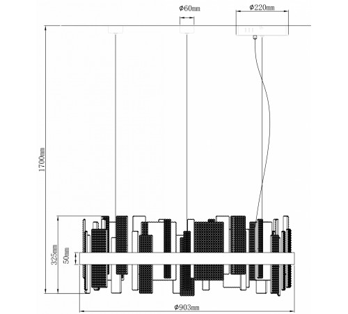 Подвесной светильник Wertmark WE460.02.303 Lotta