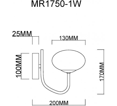 Бра MyFar MR1750-1W Scott