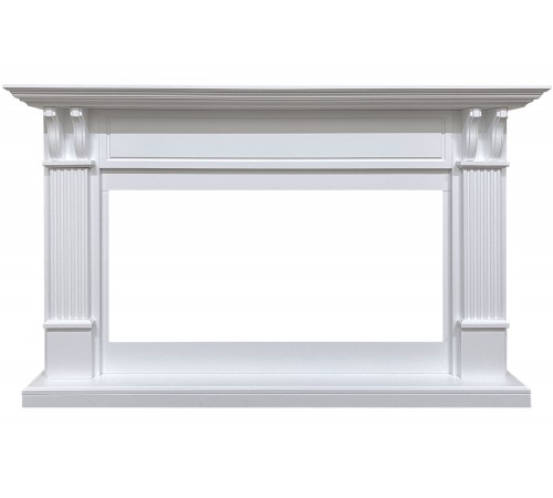 Каминокомплект Cardiff - Белый с очагом Vision 42 LOG LED