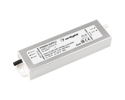 Блок питания Arlight ARPV-40-B 24V 40W IP67 1,67A 020417