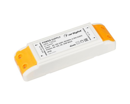 Блок питания Arlight ARV-12036 12V 36W IP20 3A 022092(1)