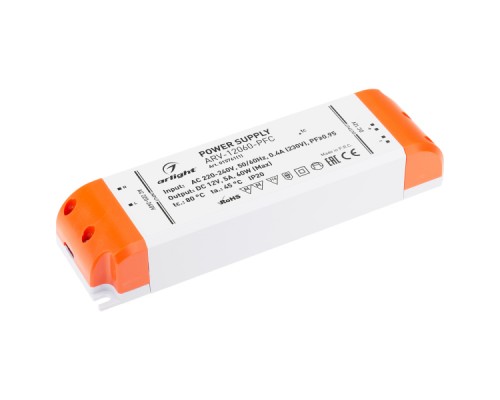 Блок питания Arlight HTS-100-12-FA 12V 60W IP20 5A 015761(1)