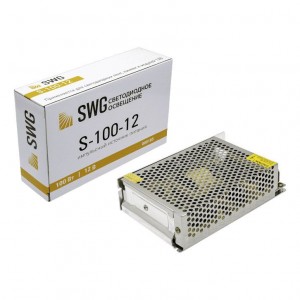 Блок питания SWG 12V 100W IP20 8,3A S-100-12 000105