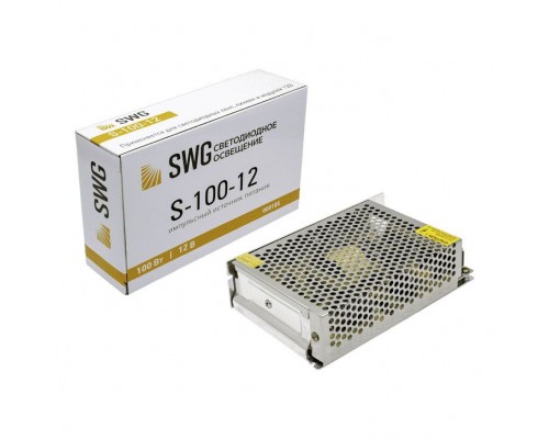 Блок питания SWG 12V 100W IP20 8,3A S-100-12 000105