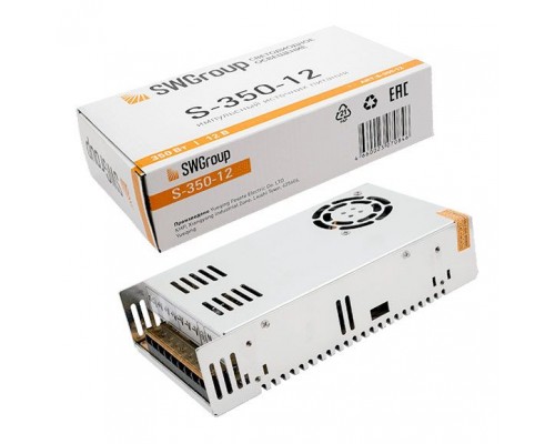 Блок питания SWG 12V 350W IP20 30A S-350-12 000124