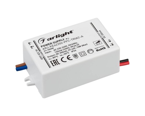 Драйвер Arlight ARJ-KE42350-PFC-Triac-A 27-42V 15W IP44 0,35A 028280