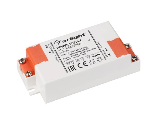 Драйвер Arlight ARJ-KE42500A 30-42V 21W IP20 0,5A 021378