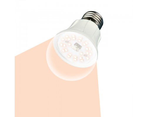 Лампа светодиодная для растений Uniel E27 10W прозрачная LED-A60-10W/SPFR/E27/CL PLP01WH UL-00001820