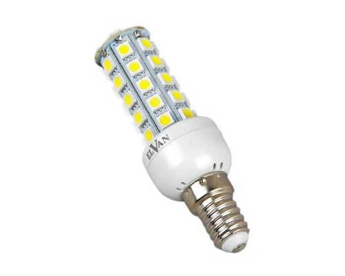 Лампа светодиодная Elvan E14 9W 6400K кукуруза E14-9W-6400K-40LED